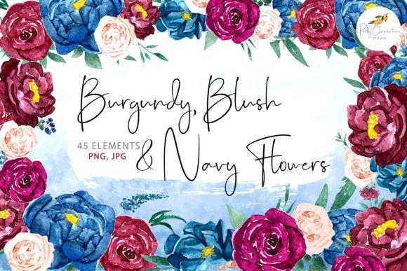 Burgundy Flowers | Blush Flowers – Set: A Designer's Floral Toolkit
