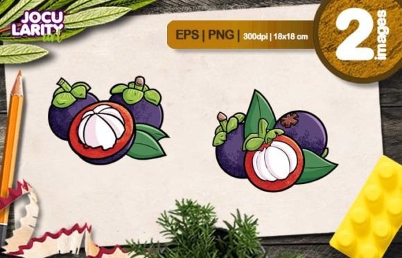 Get Playful: Using the Funny Three Mangosteen Cartoon Vector in Your Designs