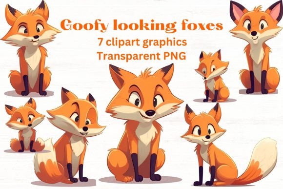 Goofy Foxes Clipart: Add Whimsy to Your Projects