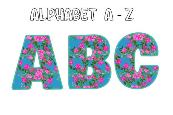 Pink Rose Alphabet Sublimation Png: A Floral Asset for Modern Projects