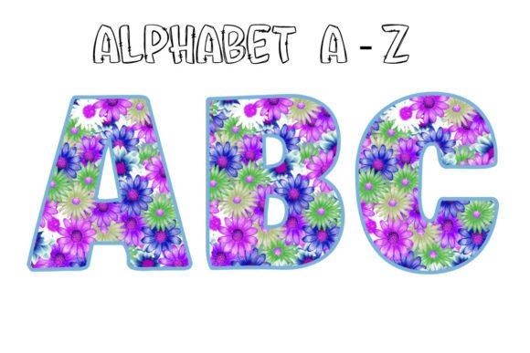 Retro Flower Alphabet Doodle Spring Png: A Fresh Take on Digital Lettering