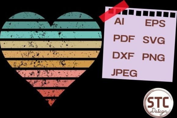 Retro Sunset Heart SVG: Beyond a Simple Graphic