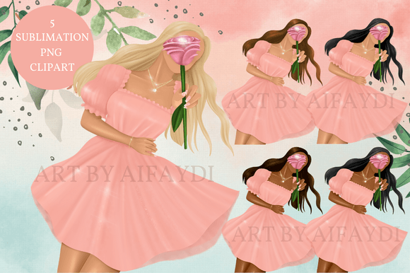 Summer Girl Sublimation Clipart: The Ultimate Design Asset for Vibrant Projects