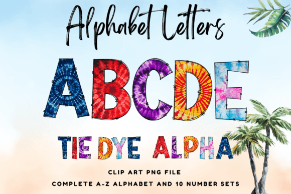 Tie Dye Summer Doodle Alphabet Letters 2: A Creative Asset Review