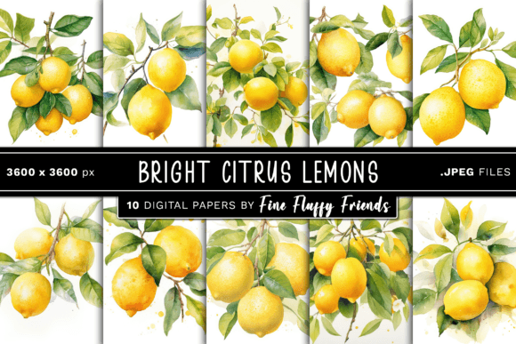 Transforming Projects with Citrus Lemons Digital Paper