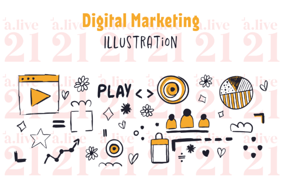 Unleash Creative Potential with Digital Marketing Vector SVG