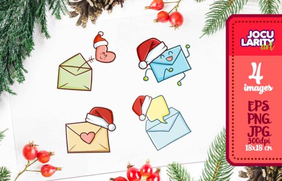 Unwrap the Charm of Cute Kawaii Christmas Letter Doodle
