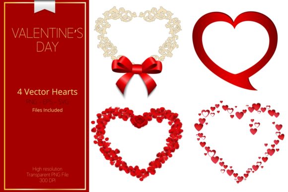 Valentine Heart Vector Bundle: 6 Versatile Designs for Your Projects