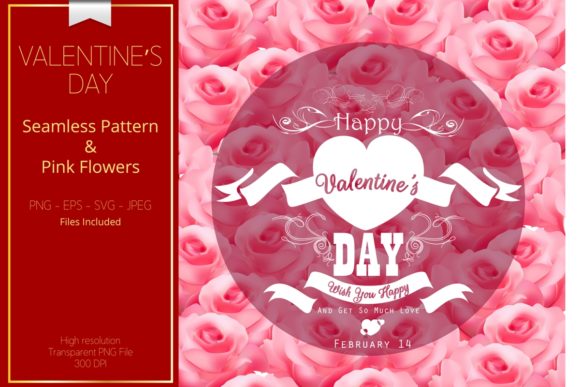 Valentine Seamless Pink Roses: A Design Asset for Every Occasion